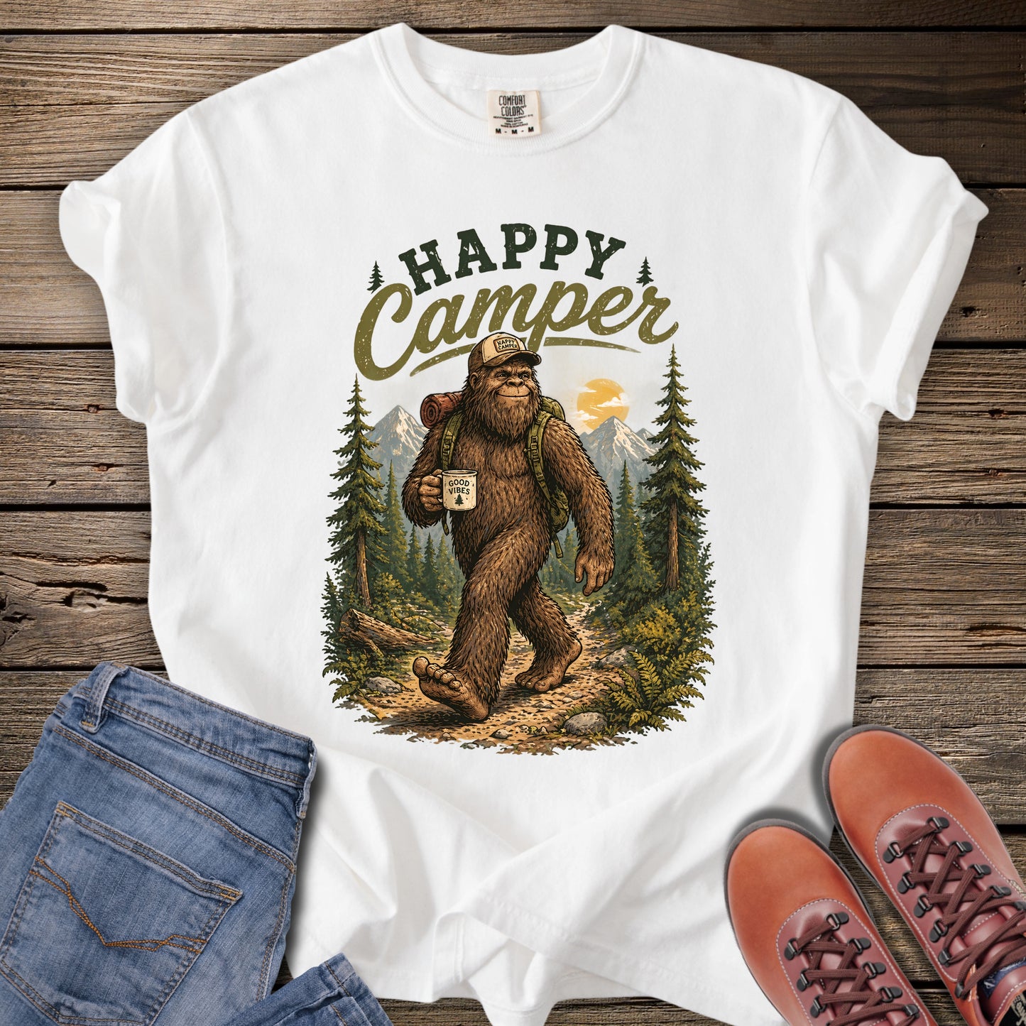 Happy Camper Sasquatch T-Shirt