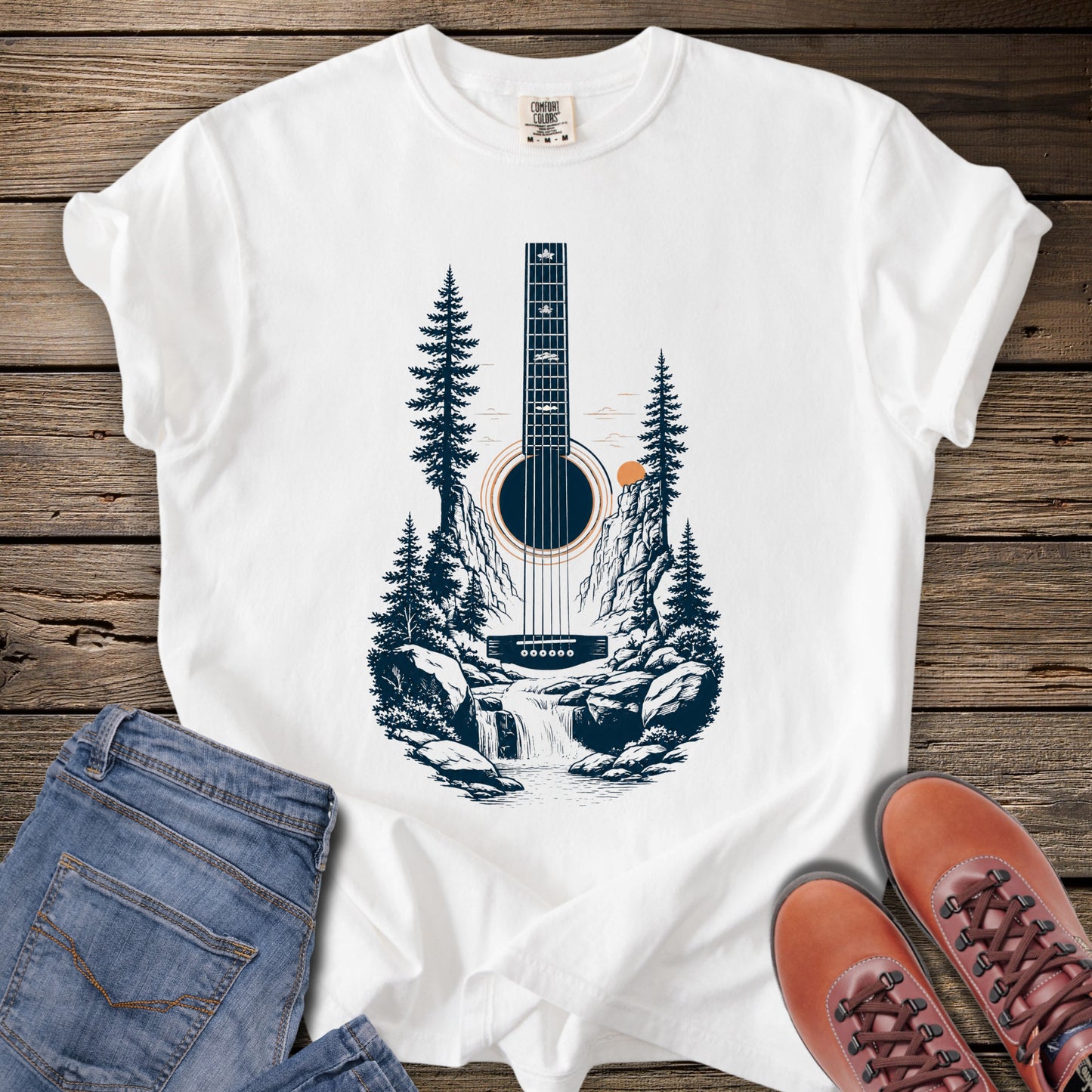 Acoustic Wilderness Guitar T-Shirt