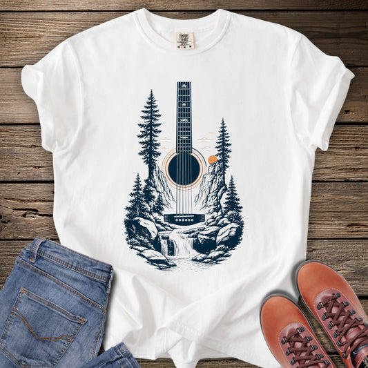 Acoustic Wilderness Guitar T-Shirt